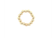 stretchy gold filled beaded ring