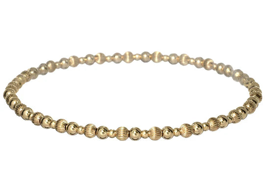 gold filled beaded bracelet