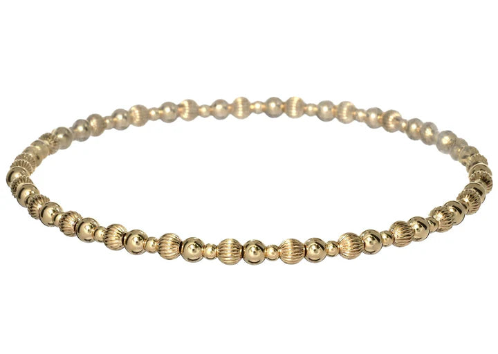 gold filled beaded bracelet