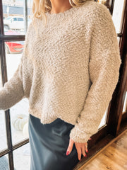 Taupe sequin sweater