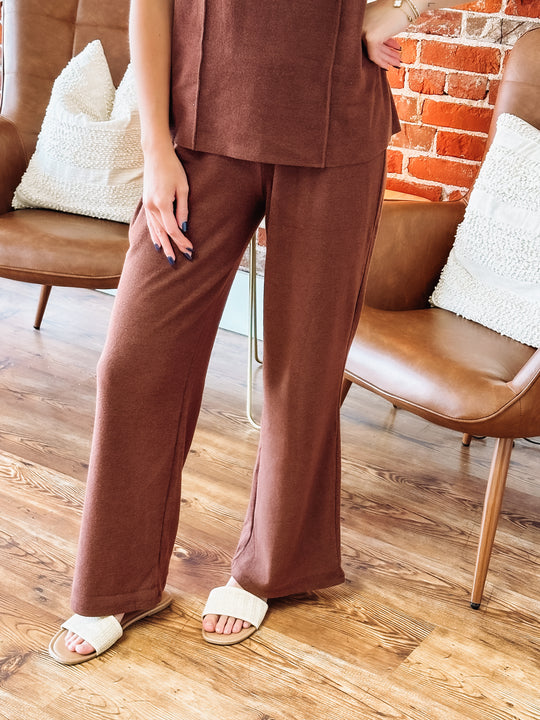 brick colored pants