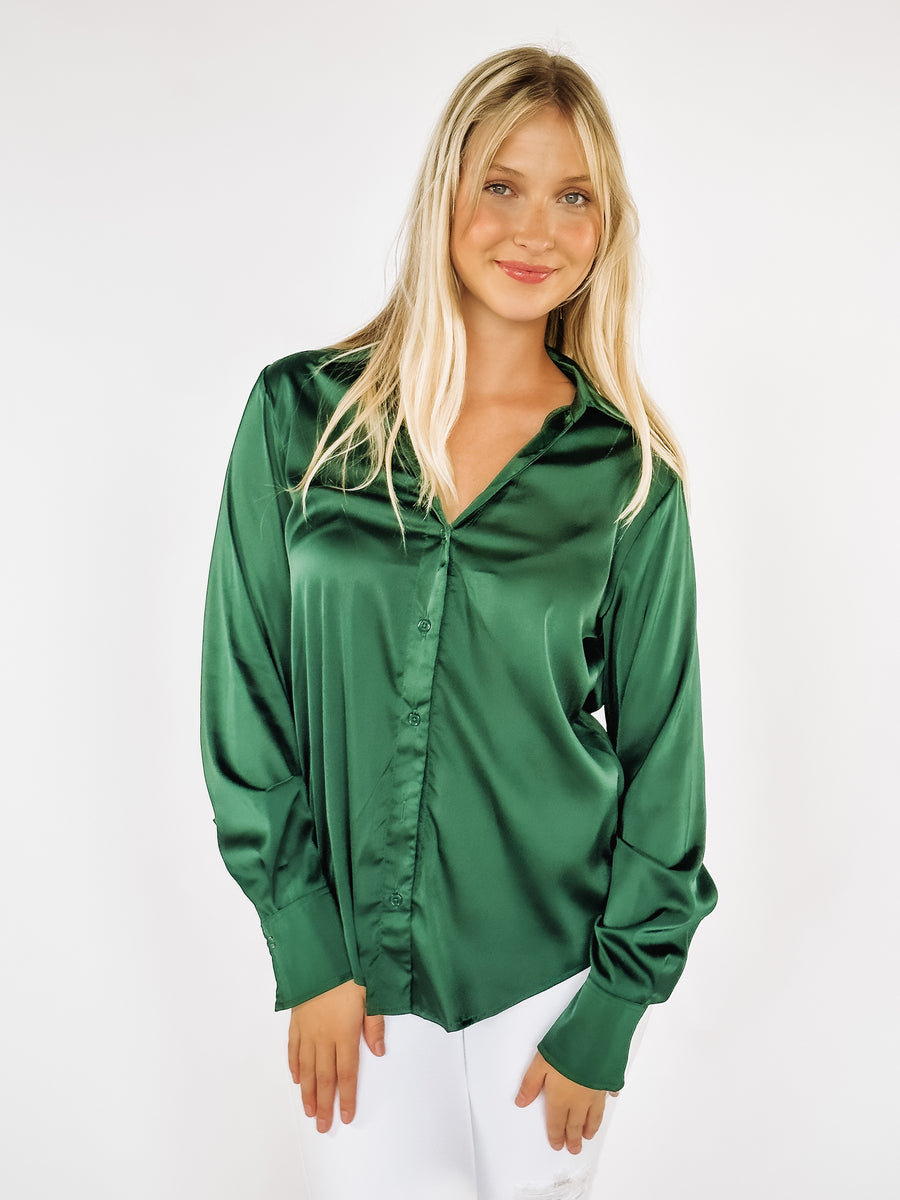 green blouse