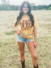 mustard howdy t-shirt