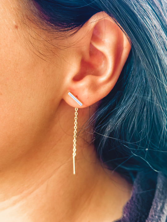 chain dangle earrings
